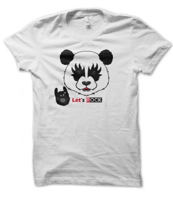 T-shirt Let's Rock Panda