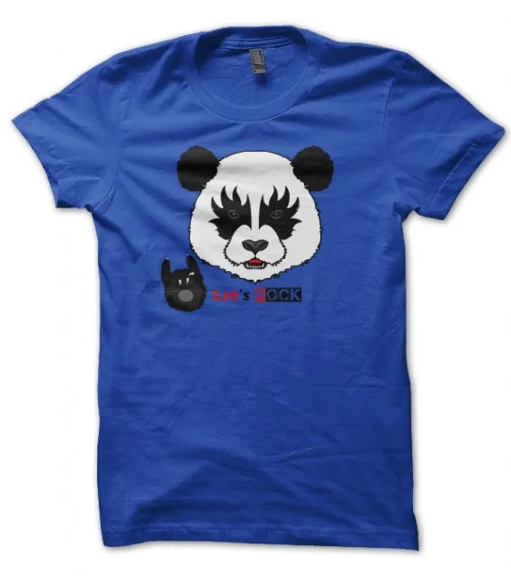 T-shirt Let's Rock Panda