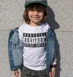 T-shirt Logo Parental Advisory - Collection Enfants | Grafitee