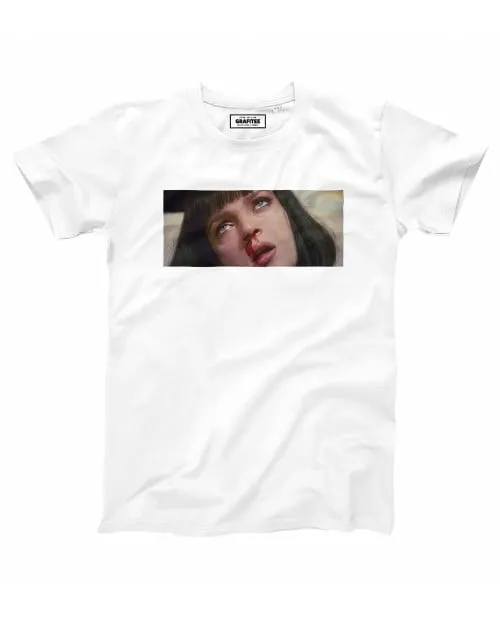 T-shirt Mia Wallace Overdose - Scène Drogue Pulp Fiction | Grafitee