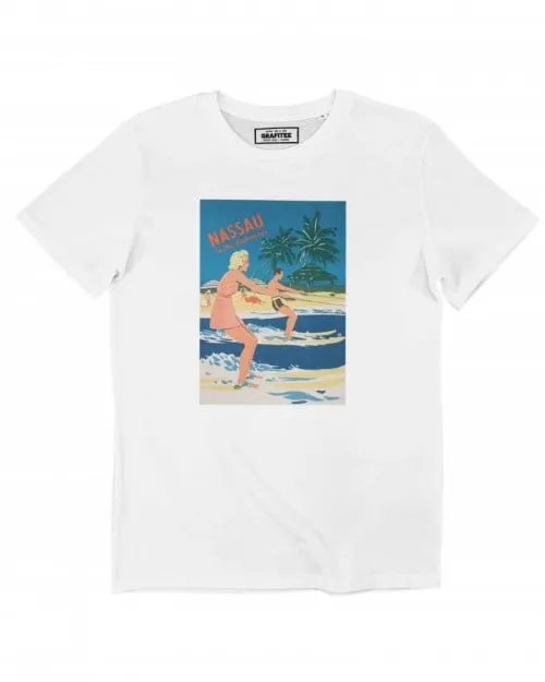 T-shirt Nassau - Affiche de Vacances à La Mer | Grafitee