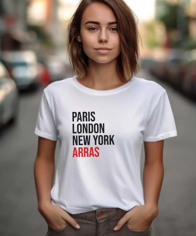 T-Shirt Paris London New York Arras