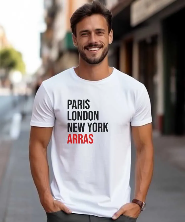 T-Shirt Paris London New York Arras