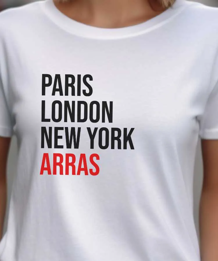 T-Shirt Paris London New York Arras