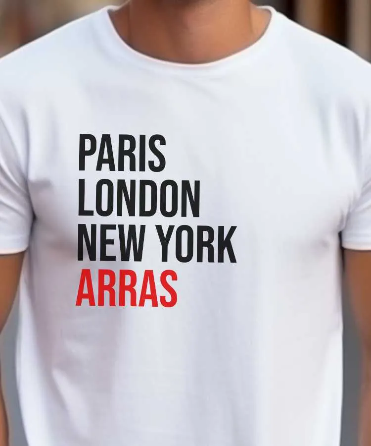 T-Shirt Paris London New York Arras