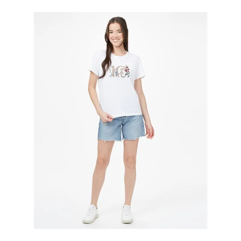 Tentree Floral Logo - T-shirt femme | Hardloop