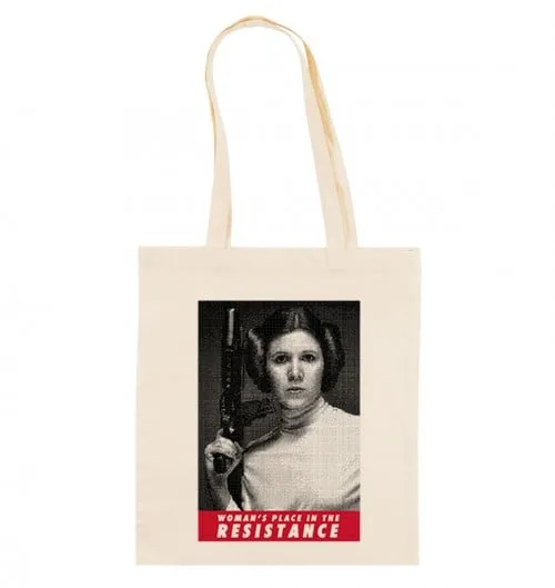 Tote Bag Woman's Place - Tote Princesse Leia Star Wars | Grafitee