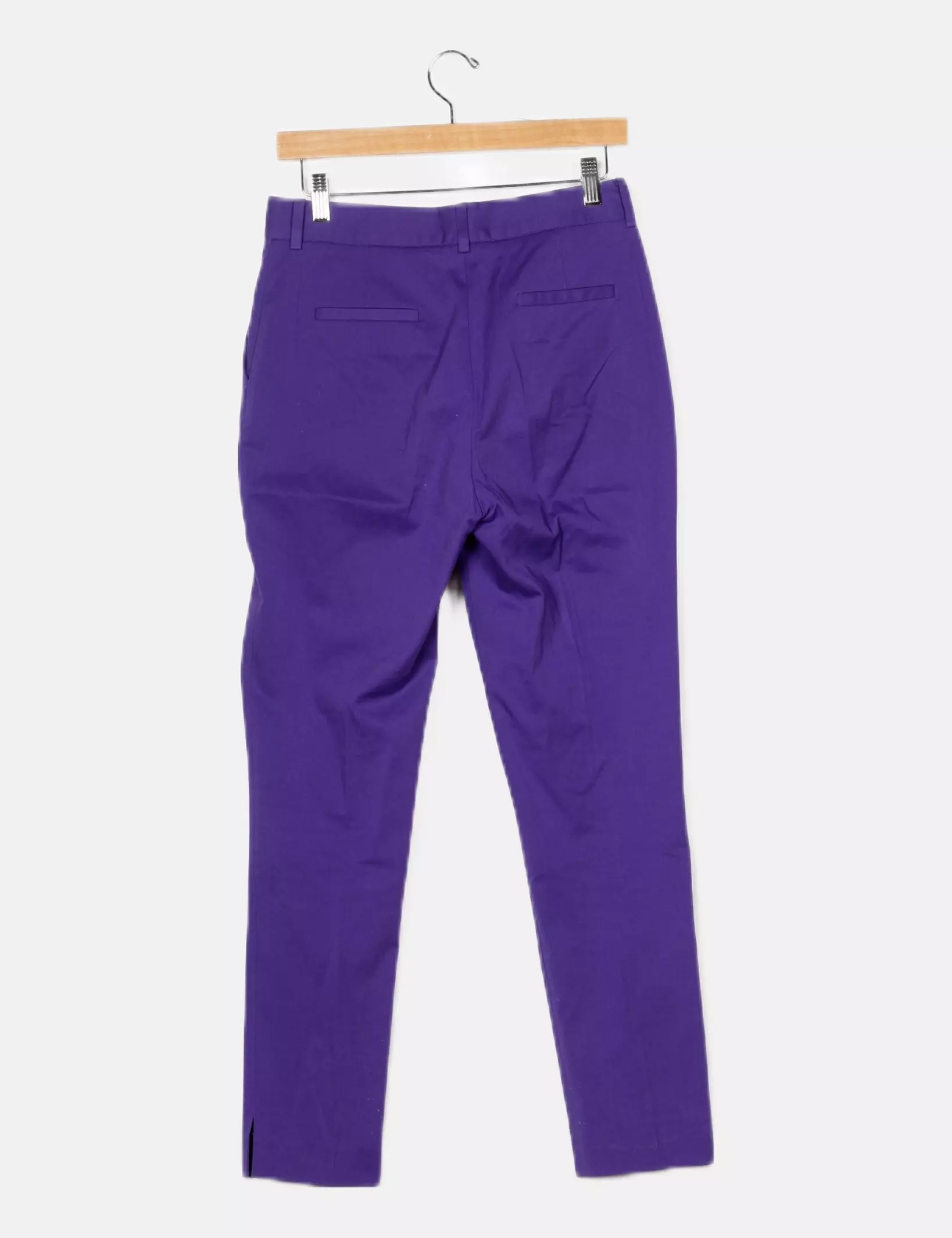 Uterqüe Pantalon en toile droit