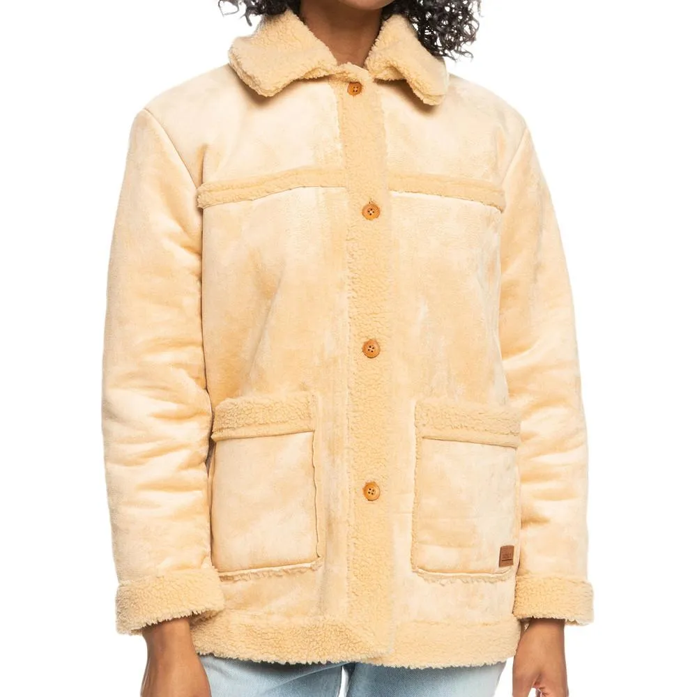 Veste Aviateur Beige Femme Roxy Change Of Heart