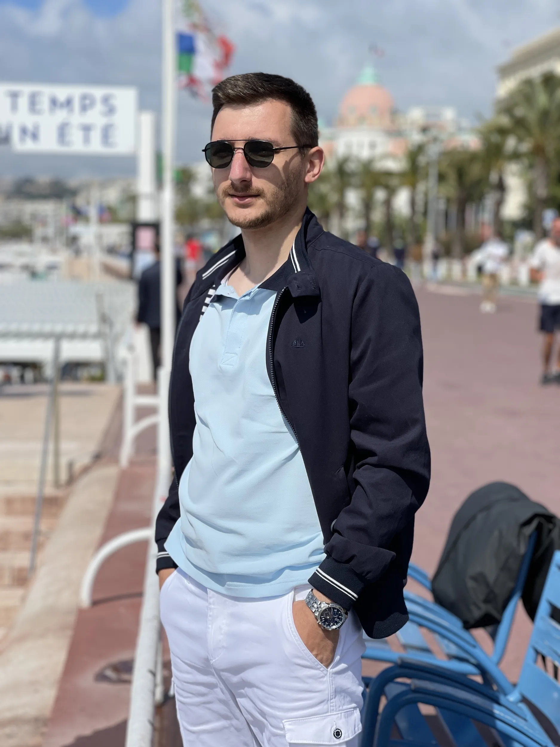 Veste de mi-saison en coton JAMES pour Homme - Hublot Mode Marine Nice