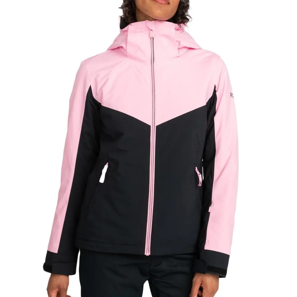 Veste de ski Rose/Noire Femme Roxy Free Block