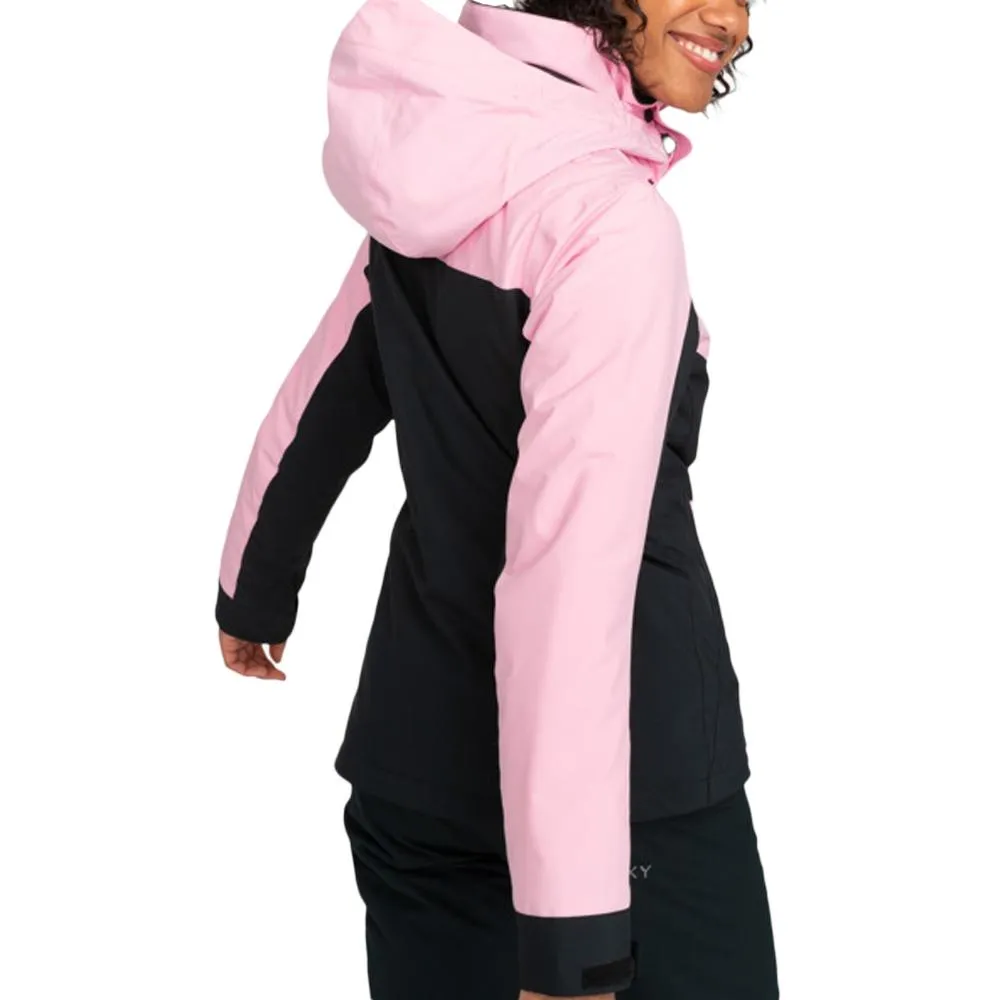 Veste de ski Rose/Noire Femme Roxy Free Block