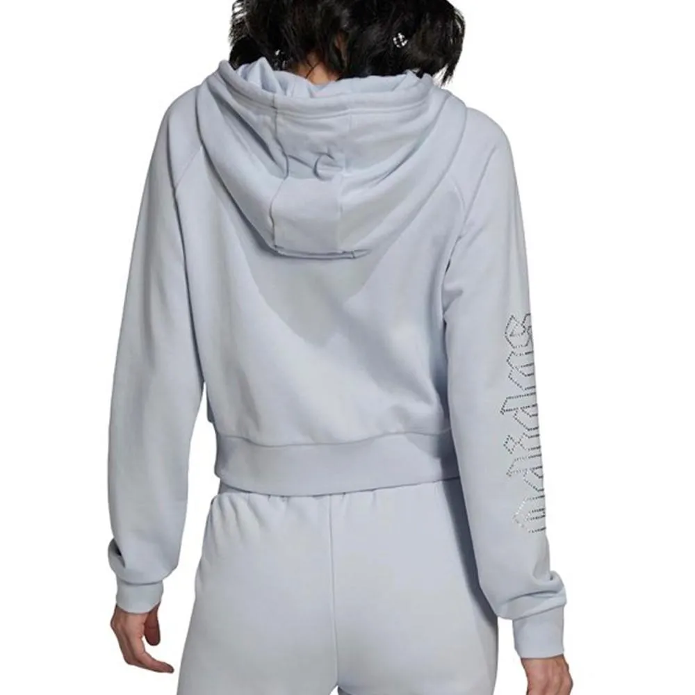 Veste de survêtement Bleu Femme Adidas Cropped Tt