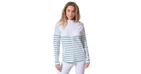 Veste en coton femme avec fermeture zip col montant mode sport LEMPA