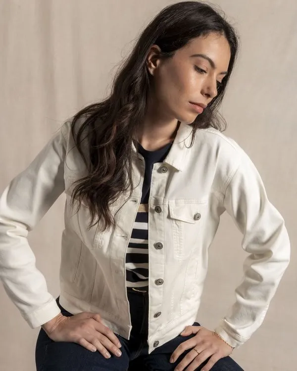 Veste intemporelle ultra-stretch blanc 