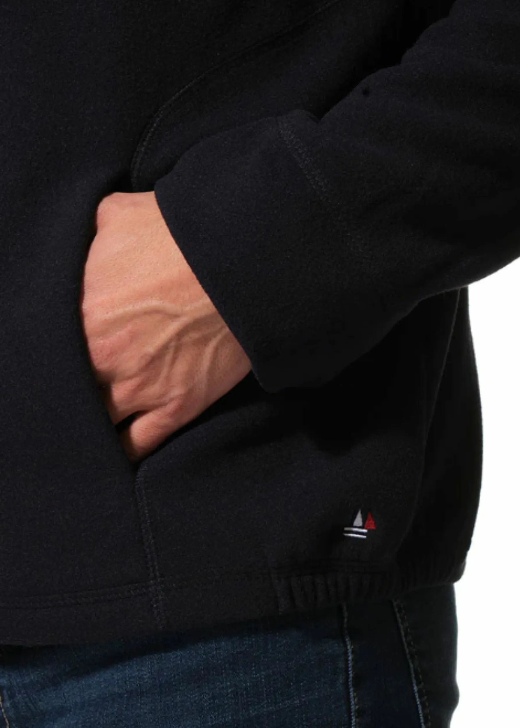 Veste marine pour homme avec fermeture zippée et poches latérales NATANIEL