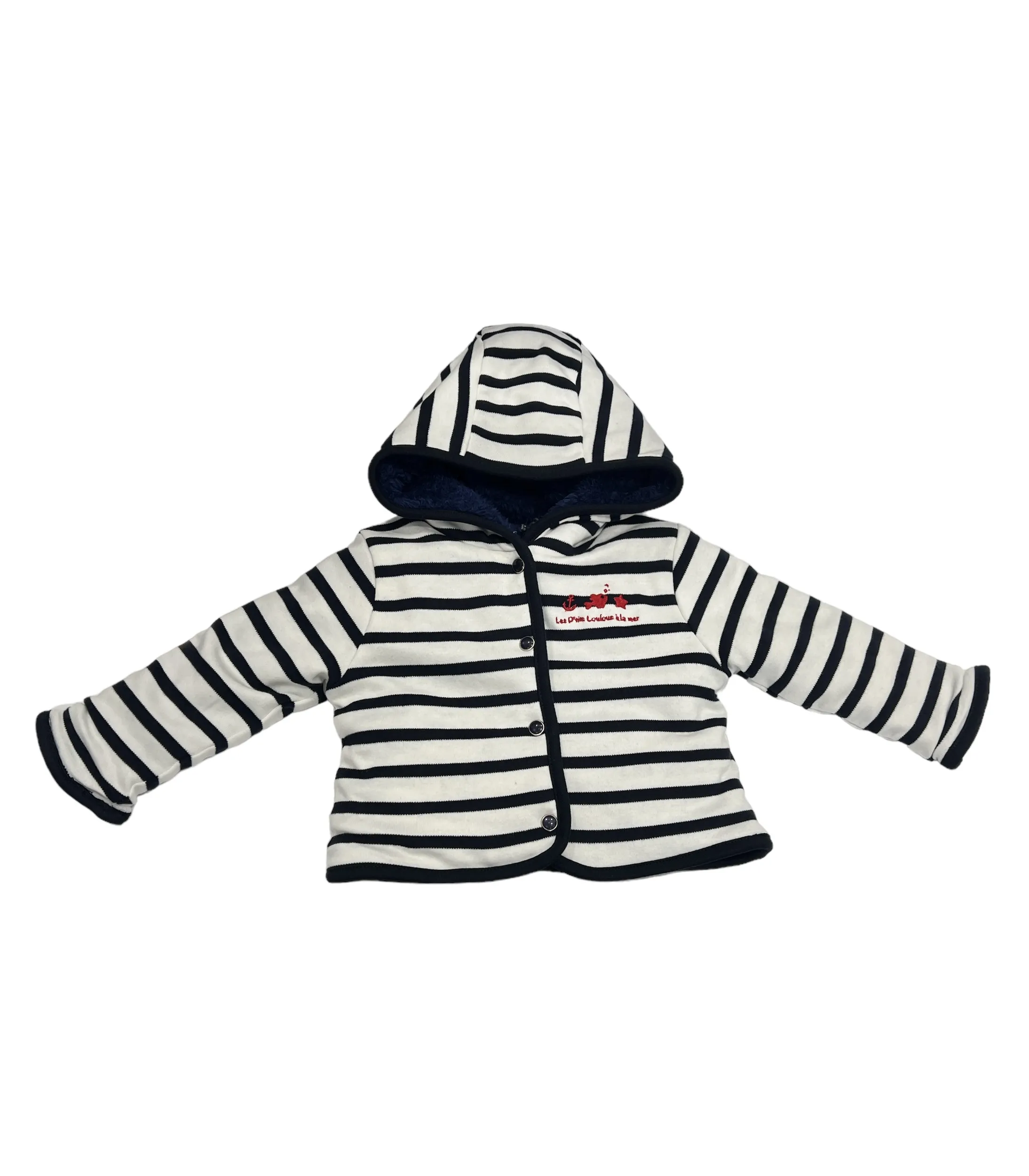 Veste mixte en coton pour bébé pressionnée et réversible ONESSI