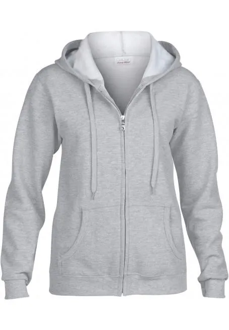 Veste molleton femme zippée sport grey