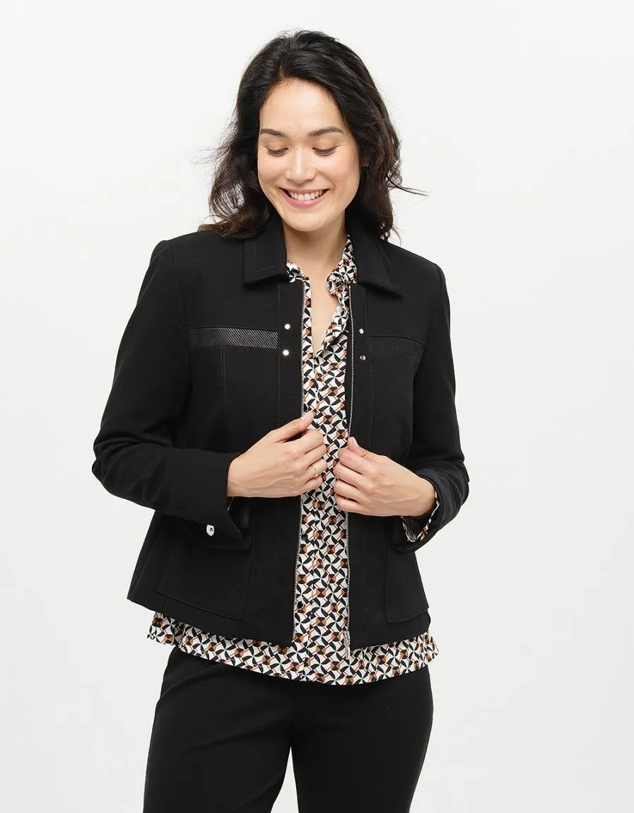 Veste tailleur noire chic 