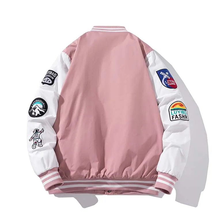 Veste Universitaire Rose