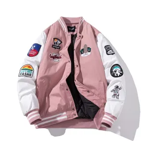 Veste Universitaire Rose