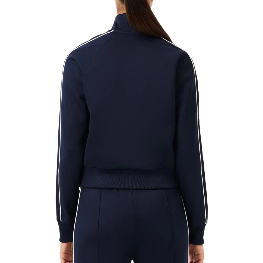 Veste Zippé Marine Femme Lacoste Paris Interlock