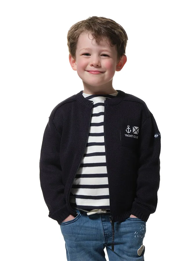 Veste zippée enfant garçon avec renforts en toile MARICK